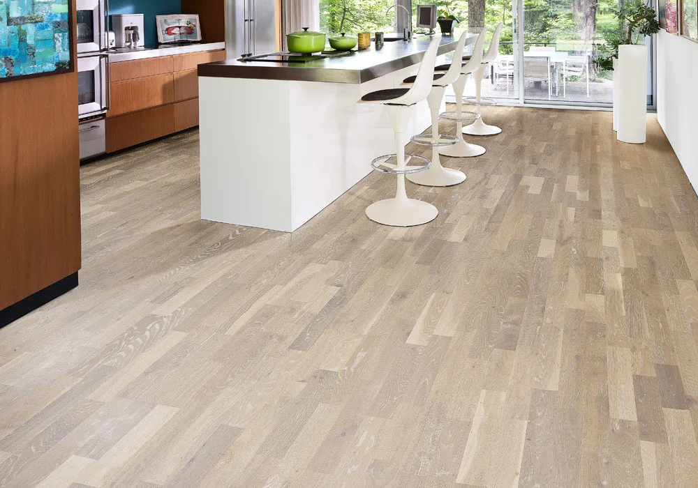 Паркетная доска Kahrs Гармония Дуб Известняк Limestone 153N0BEK0WKW240 Lively 2423×200×15