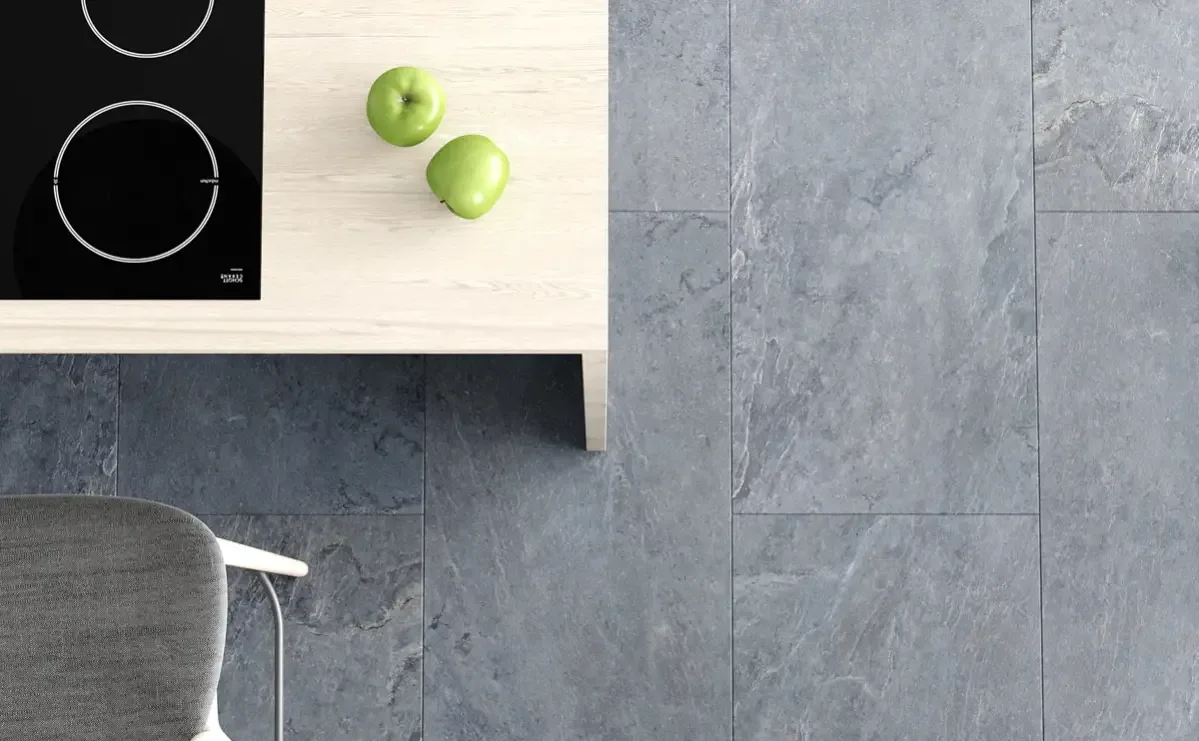 Кварцвиниловая плитка Vinilam клеевая Ceramo Stone Glue Мальтийский Базальт 91907 950×475×2,5