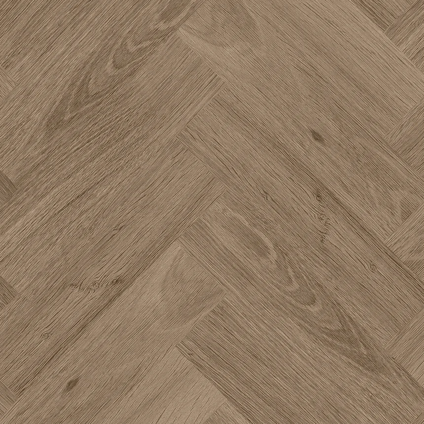 Кварцвиниловая плитка Invictus клеевая Maximus Herringbone Highland Oak Roasted венгерская елка 749×150×2,5