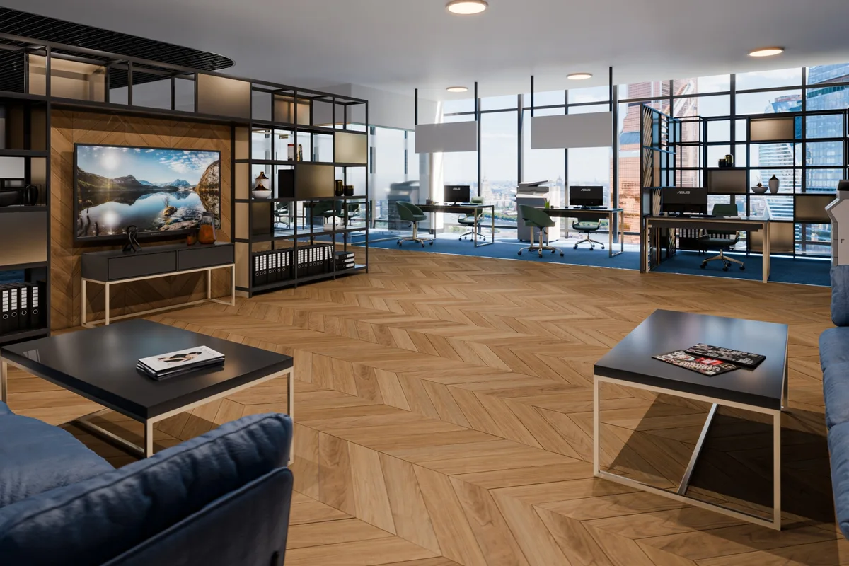 Кварцвиниловый SPC ламинат Damy Floor Chevron Монсоро DF09-Ch французская елка 600×127×5