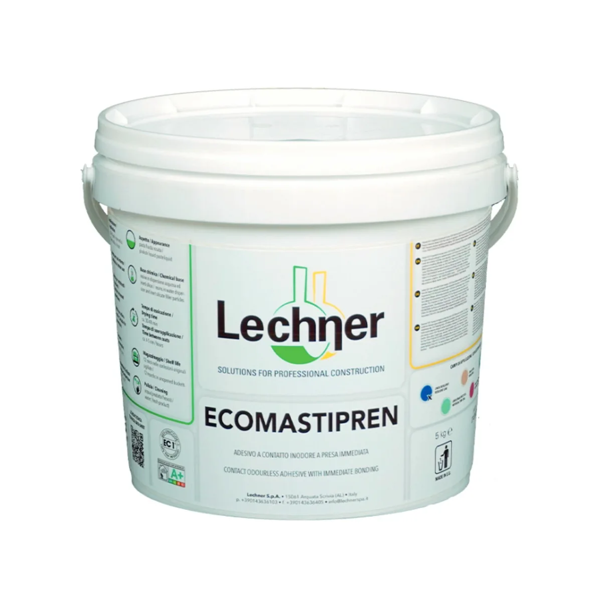Клей для пробки Lechner Ecomastipren водно-дисперсионный на основе смолы 5 кг