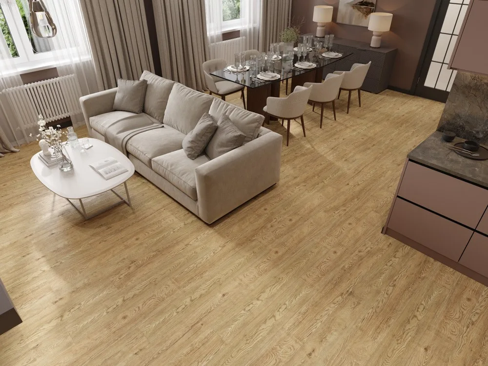 Кварцвиниловый SPC ламинат Cronafloor Grand Sequoia Дуб Золотистый 1200×180×5