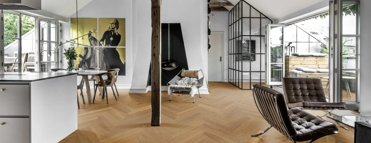 Инженерная доска Kahrs Дуб AB Natural 111PABEKF0KE600 Calm венгерская елка 600×120×11