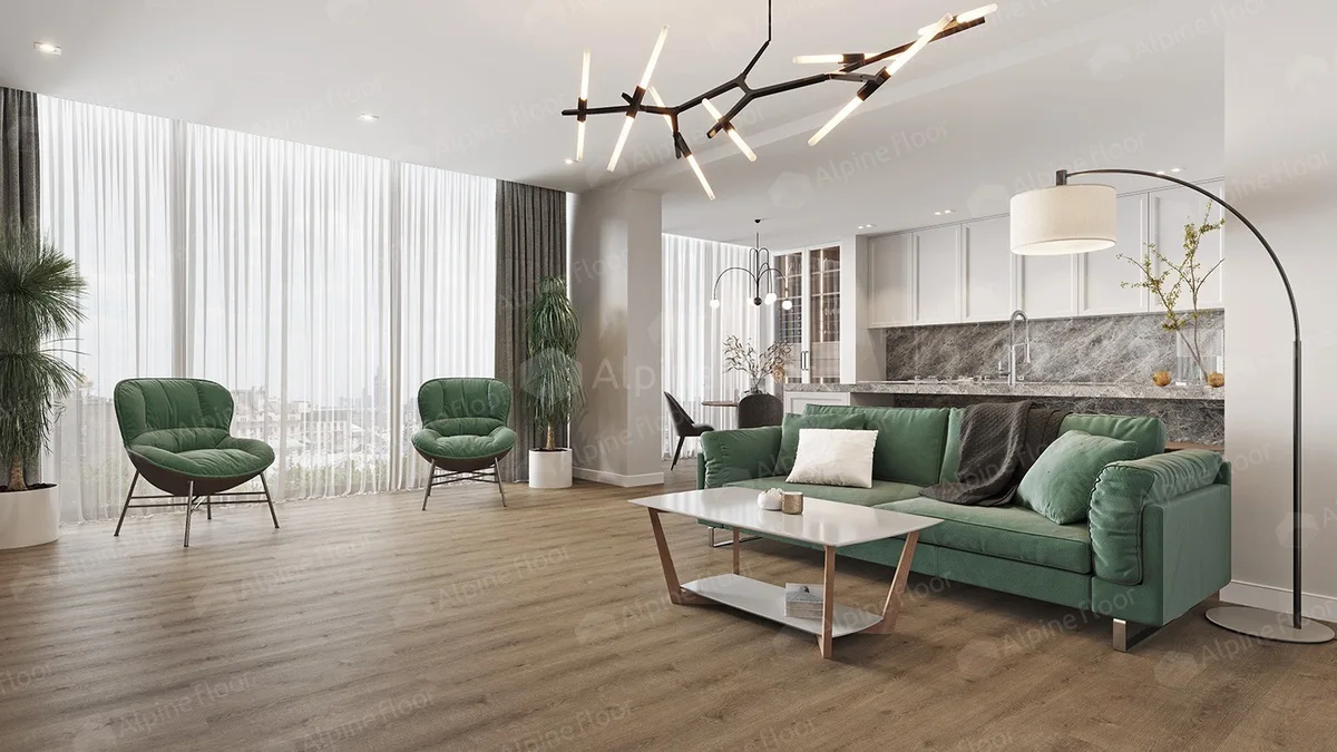 Кварцвиниловый SPC ламинат Alpine Floor Solo Ларгетто ECO 14-3 1220×183×3.5