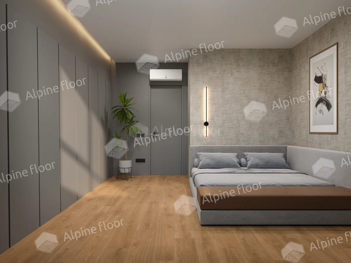 Кварцвиниловый SPC ламинат Alpine Floor ProNature Oak Sajo 64637 1290×246×4