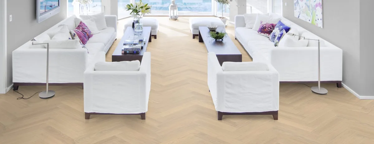 Инженерная доска Kahrs Дуб AB Creme White 111PABEKFVKE600 Calm венгерская елка 600×120×11