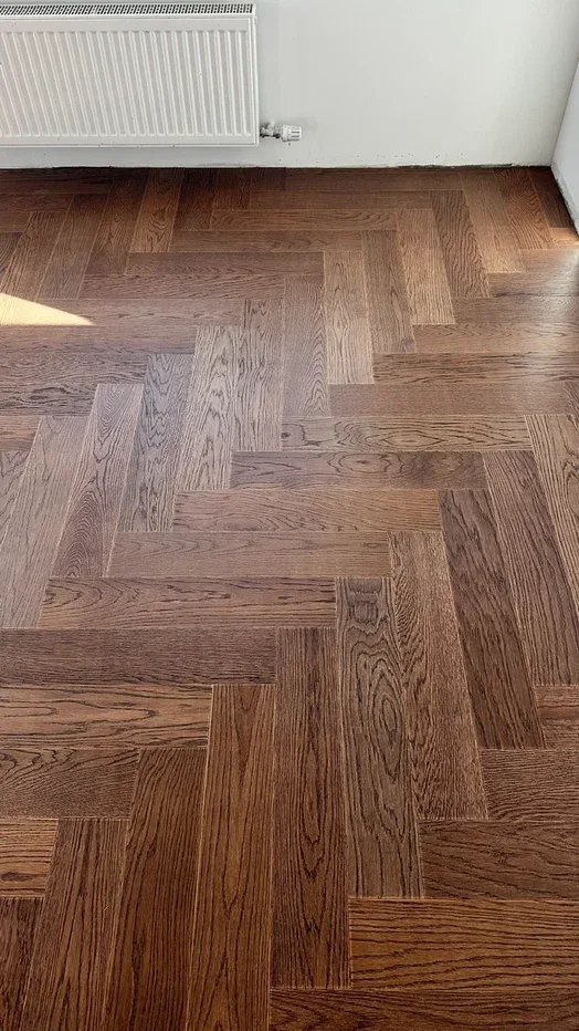 Композитная паркетная доска Quartz Parquet Штучный паркет Дуб Брауни 44-413 венгерская елка 400×100×5