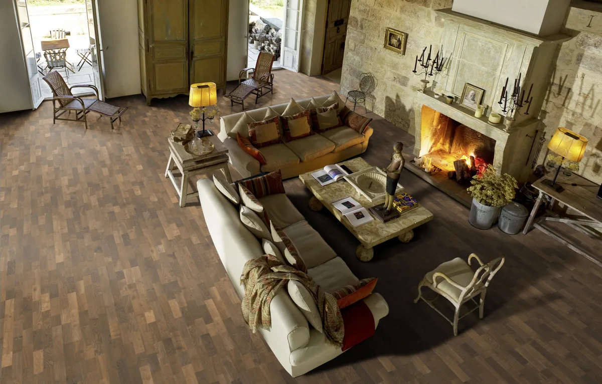 Паркетная доска Kahrs Люмен Дуб Мгла Dusk 153N3BEKF4KW240 Variation 2423×200×15