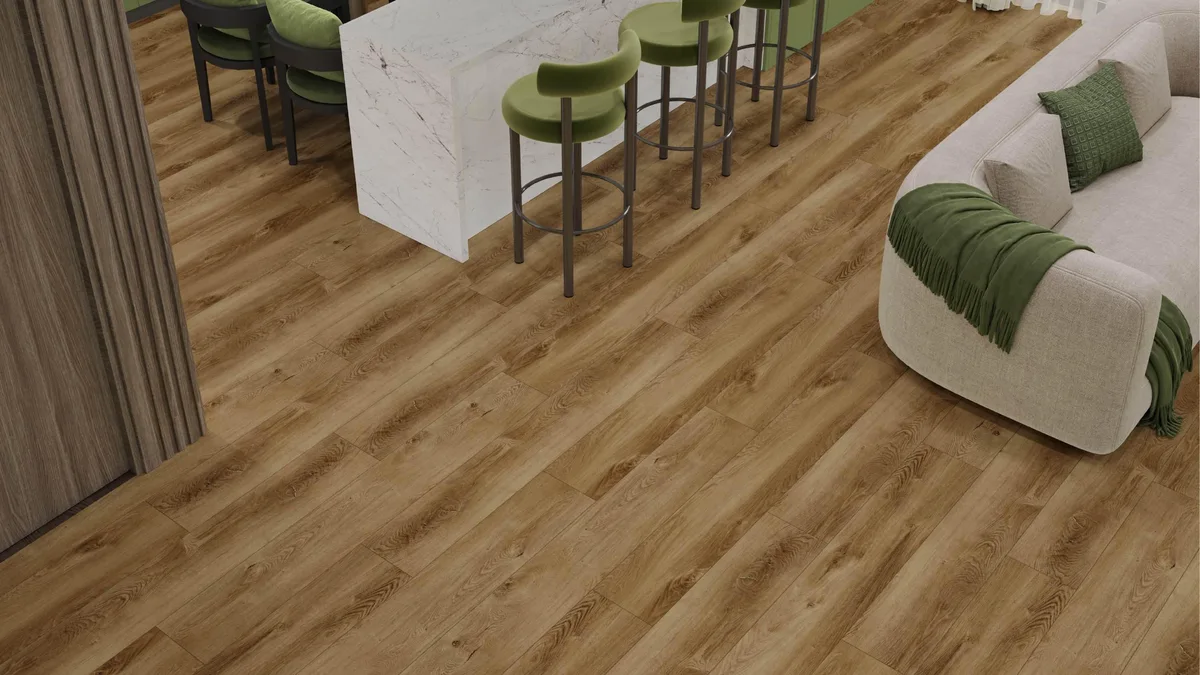 Кварцвиниловый SPC ламинат Alpine Floor Premium 12 Дуб Карте ECO 24-7 1524×228×12
