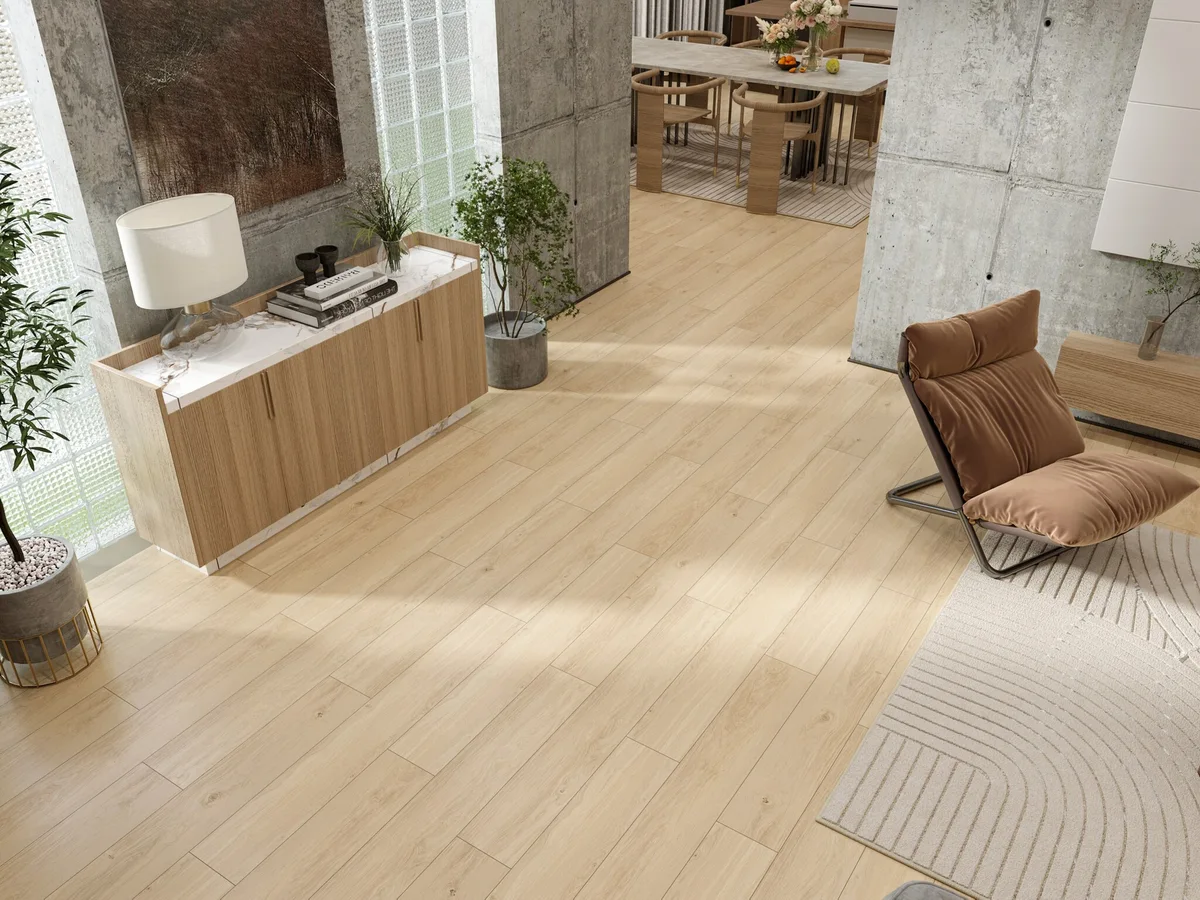 Кварцвиниловый SPC ламинат Evofloor Home Ash Light Ясень Светлый L-20275 1220×183×4
