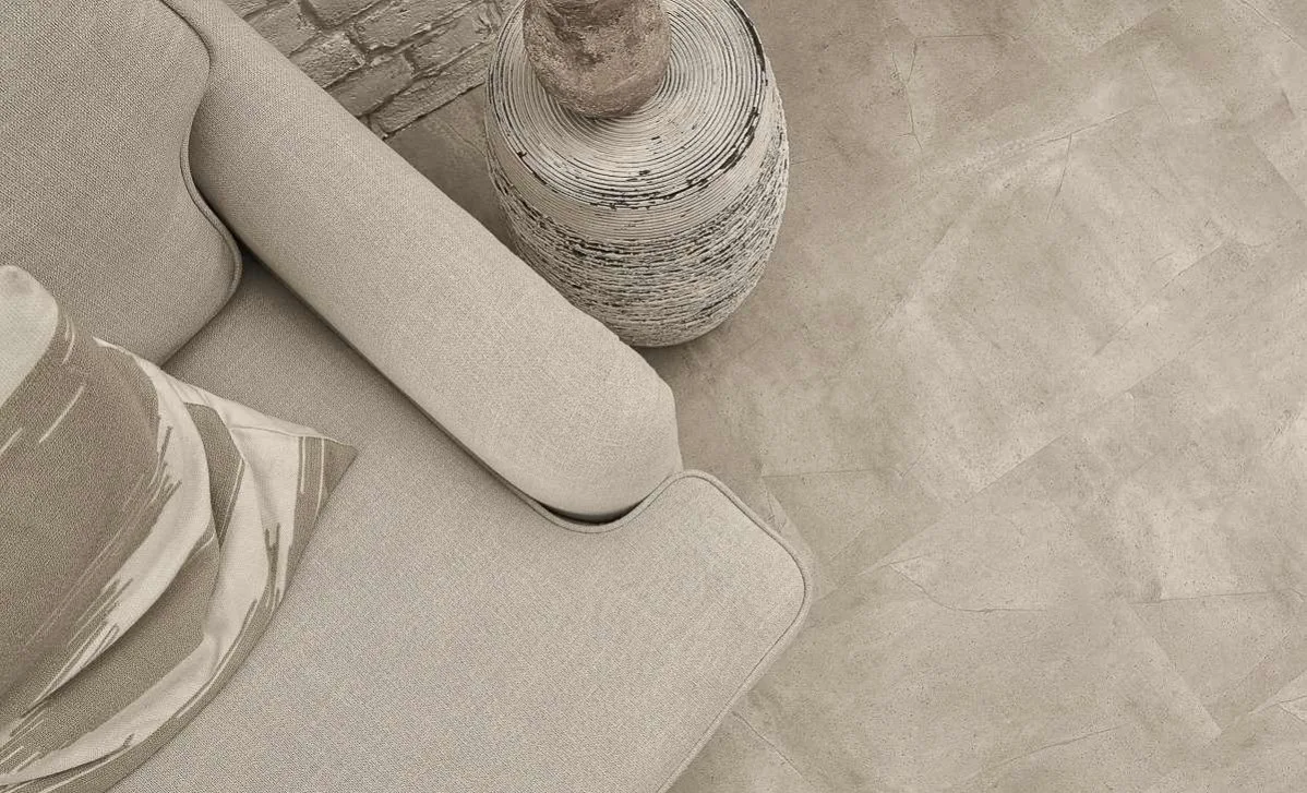 Кварцвиниловый SPC ламинат Vinilam Ceramo Stone Бетонная смесь 61603 940×470×8