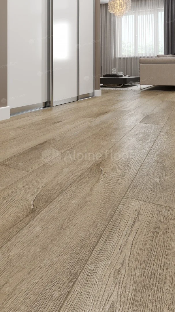 Кварцвиниловый SPC ламинат Alpine Floor Premium XL Дуб Млечный ECO 7-13 1524×180×8