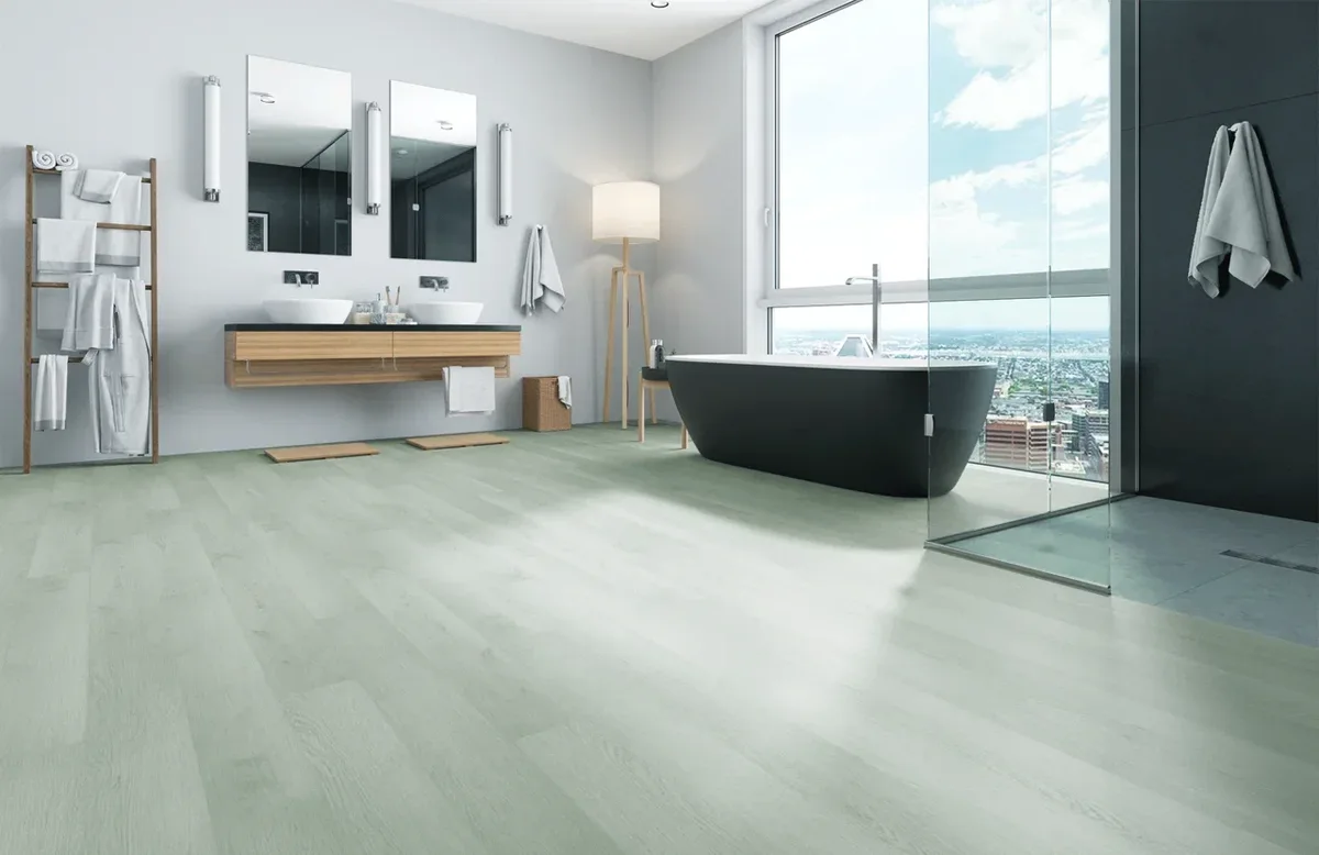 Кварцвиниловый SPC ламинат Home Expert Natural Дуб Ледяной замок 943-07 1220×150×3,5