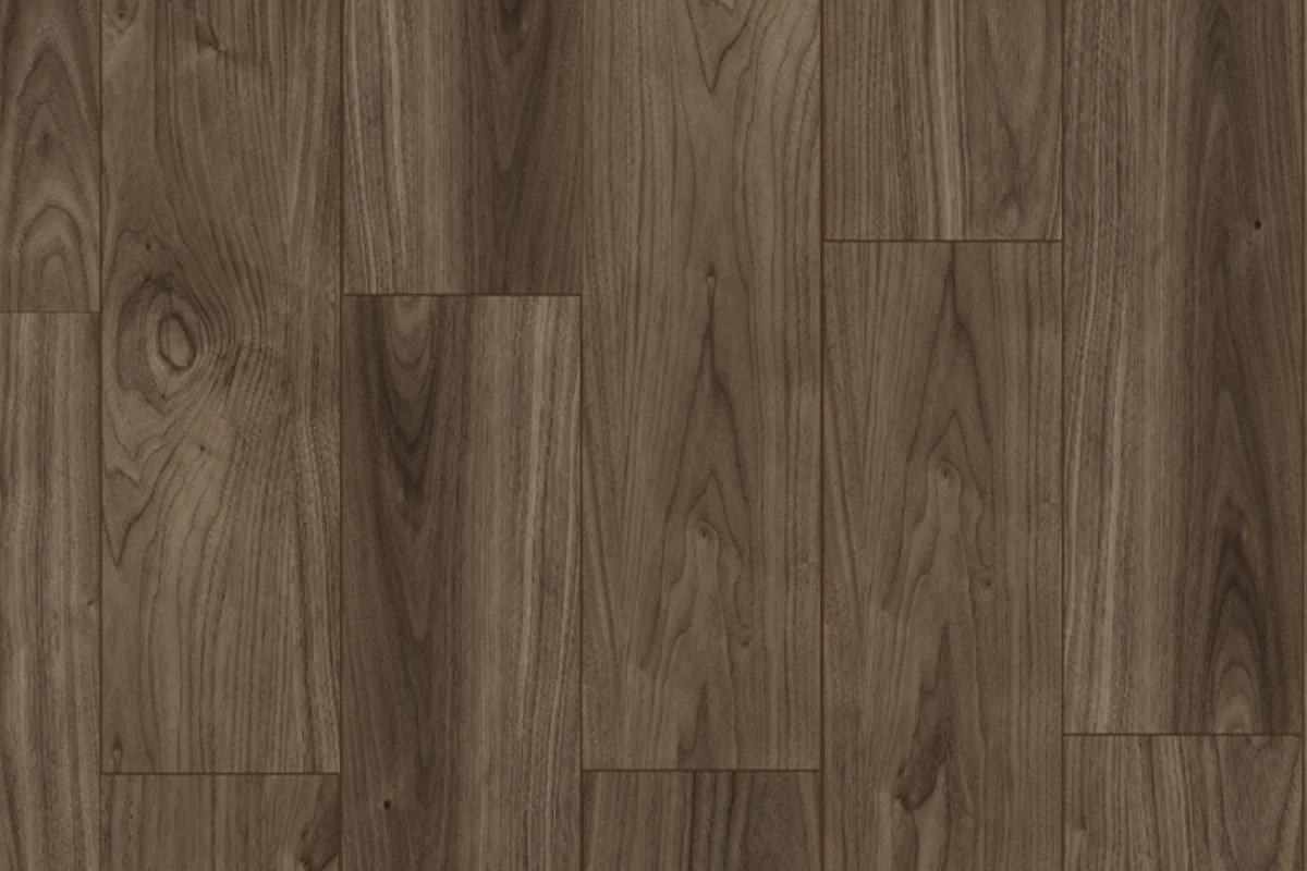 Кварцвиниловая плитка Damy Floor клеевая Family LVT Орех Американский 0036-3-LVT 1227×187×2,5