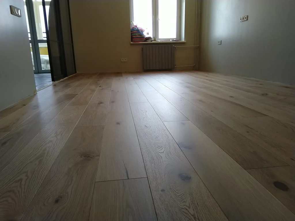 Инженерная доска Cora Natural Oak Pure rustic 1600-2400×155×16