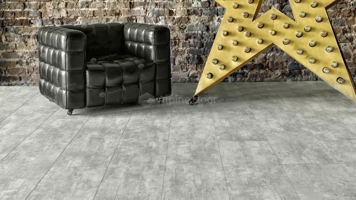 Кварцвиниловая плитка Alpine Floor клеевая Light Stone Ратленд ECO 15-9 608×303×2,5