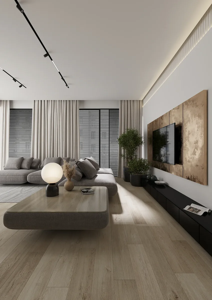 Ламинат AlixFloor Natural Line Дуб Светло-Коричневый Сантана ALX491 1261×133×12