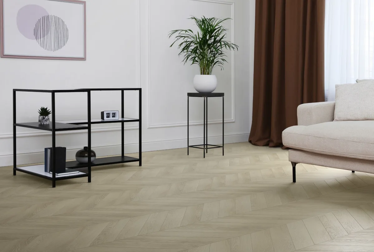 Кварцвиниловый SPC ламинат Aquafloor Chevron Premium AF7012CVR французская ёлка 690×120×6,5