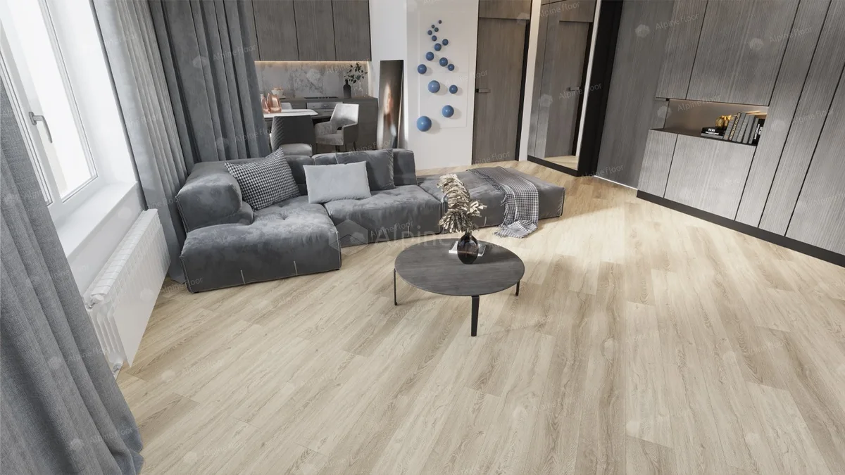 Кварцвиниловый SPC ламинат Alpine Floor Intense Редвуд ECO 9-11 1220×183×6