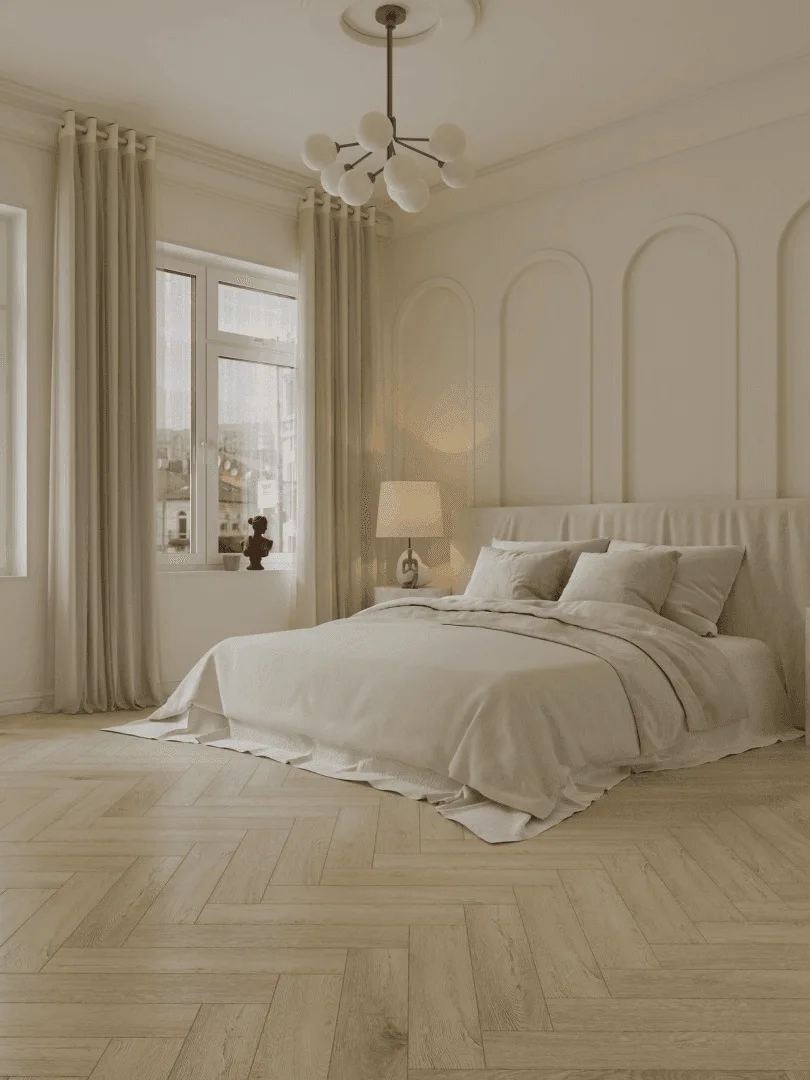 Кварцвиниловый SPC ламинат Norland Parquet S Buton 1055-17 венгерская елка 600×125×4