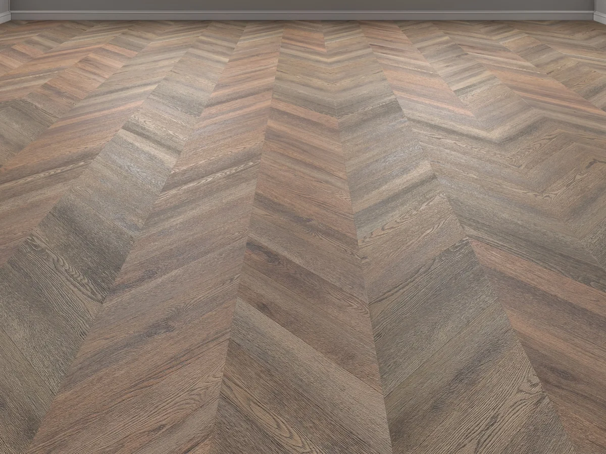 Кварцвиниловая плитка Vinilam клеевая Parquet Chevron Glue Шеврон Нормандия RI153610CL4 французская елка 690×115×2,5