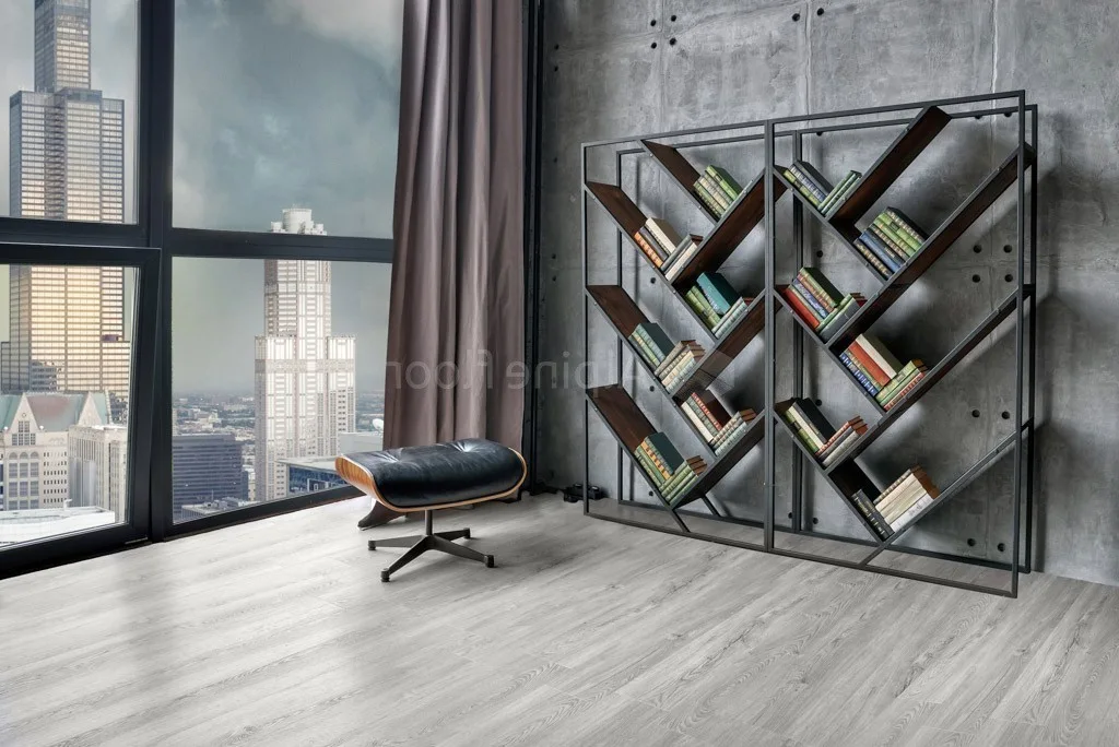 Кварцвиниловый SPC ламинат Alpine Floor Sequoia Снежная ECO 6-8 1220×183×4