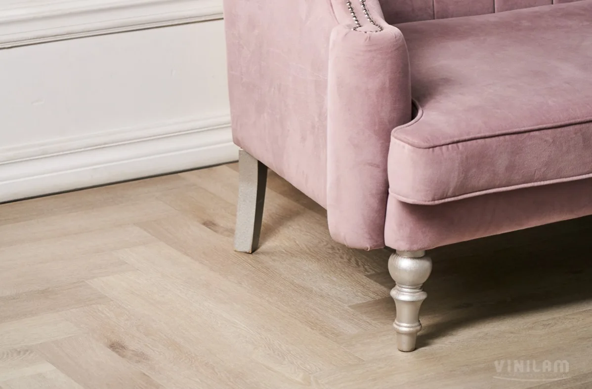 Кварцвиниловый SPC ламинат Vinilam Parquet Herringbone Паркет Скандинавский IS11188 венгерская елка 720×120×6,5