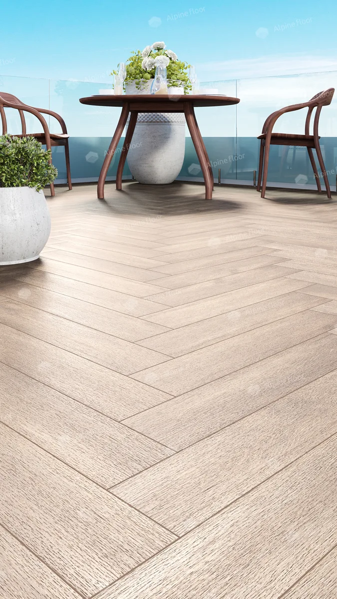 Кварцвиниловая плитка Alpine Floor клеевая Parquet LVT Макадамия ECO 16-10 венгерская елка 590×118×2,5