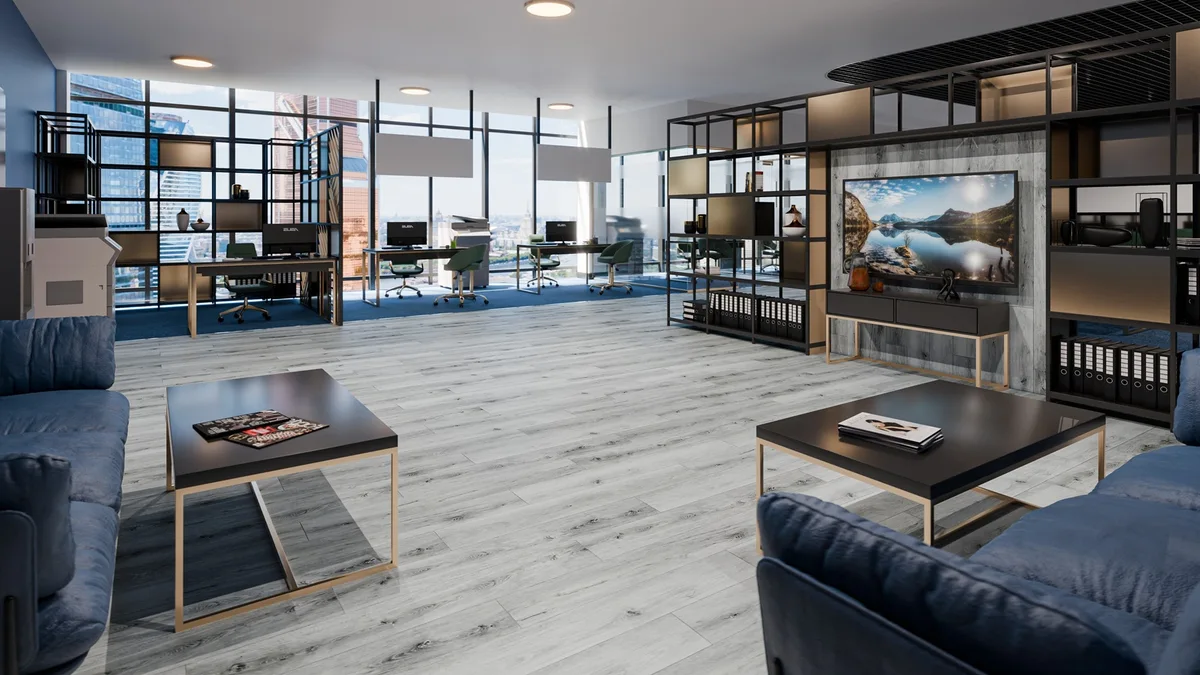Кварцвиниловая плитка Damy Floor клеевая Family LVT Дуб Альпийский 1536-2-LVT 1227×187×2,5