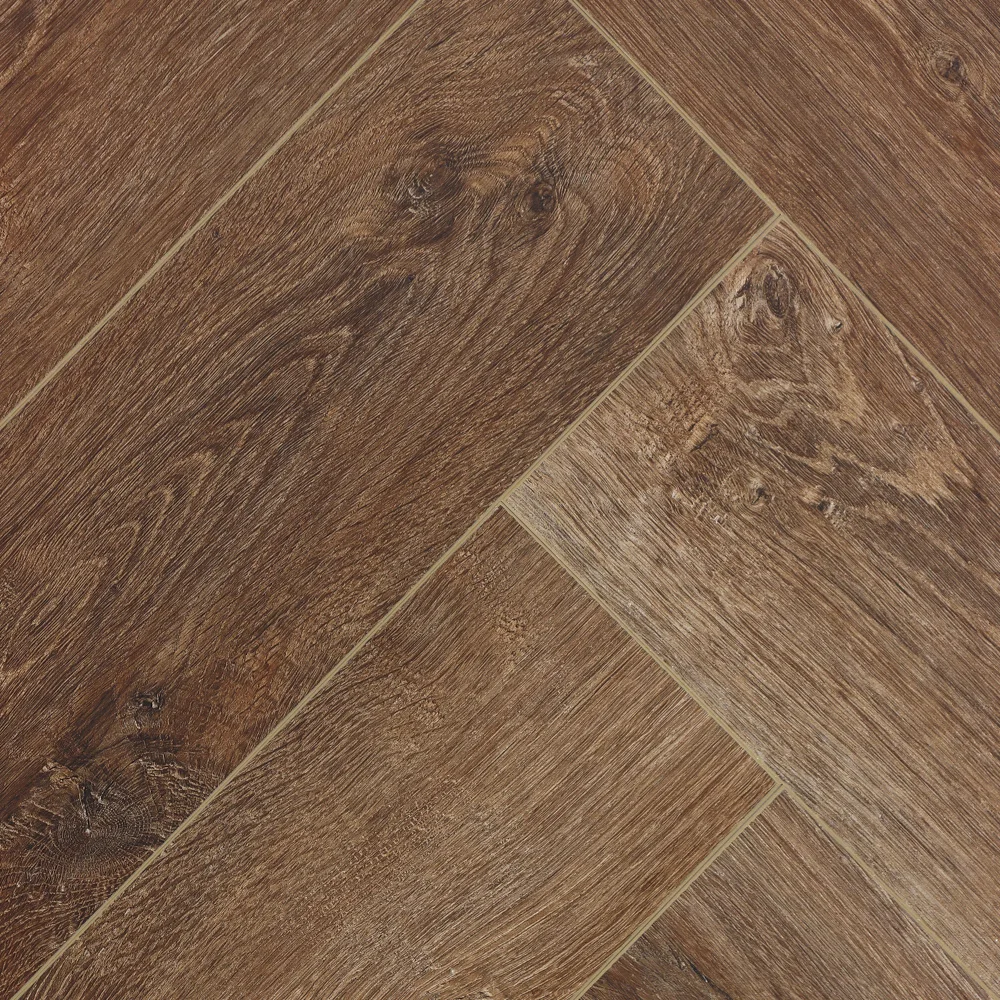 Кварцвиниловая плитка Cronafloor клеевая Herringbone Дуб Тулуза H LVT 001 венгерская елка 640×128×2,5
