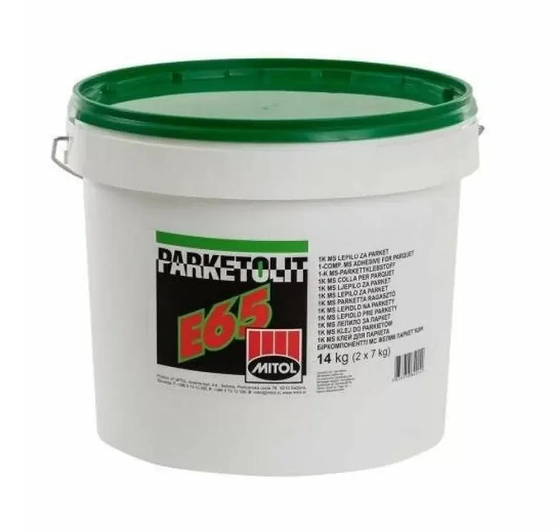 Клей для паркета Mitol Parketolit E65 тиксотропный силановый 14 кг