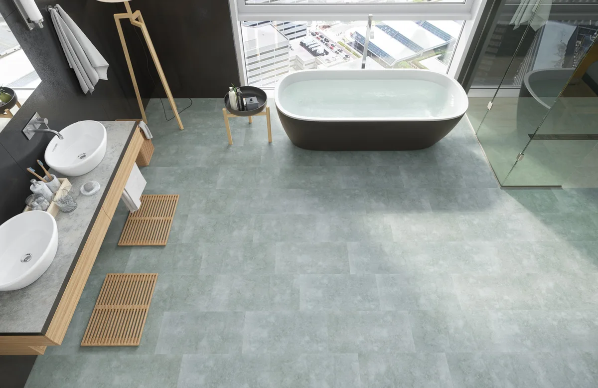 Кварцвиниловый SPC ламинат Fargo Stone Королевский Оникс YC 48008-10 600×300×4