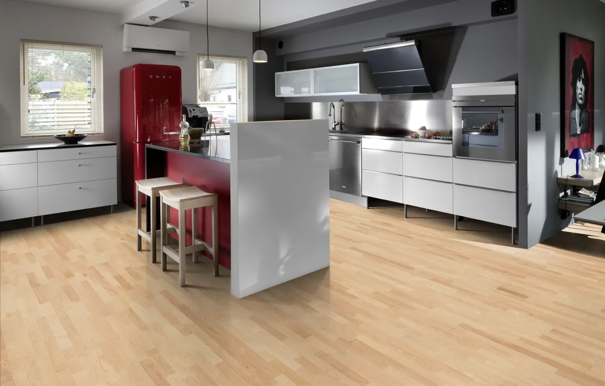 Паркетная доска Kahrs Американская Клен канадский Торонто Toronto 153N15AP50KW240 Calm 2423×200×15