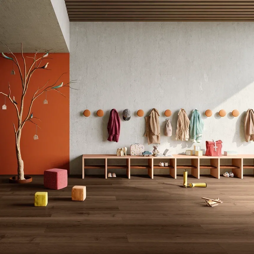 Кварцвиниловый SPC ламинат Invictus Maximus Plank Highland Oak Chocolate 1213×178×6