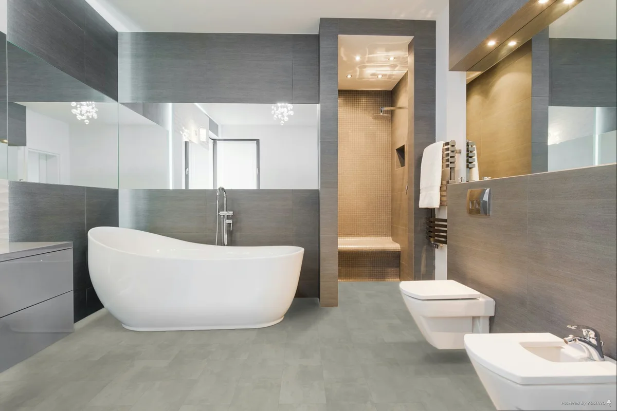 Кварцвиниловая плитка Fargo клеевая Stone LVT Бетон Норд 48143-13 606×303×2,5