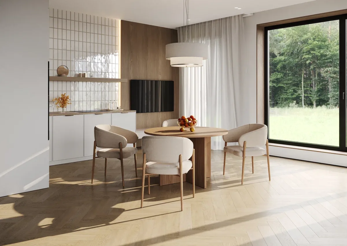 Кварцвиниловый SPC ламинат Home Expert Parquet Дуб Летний 33-3004 венгерская елка 615×123×3,5