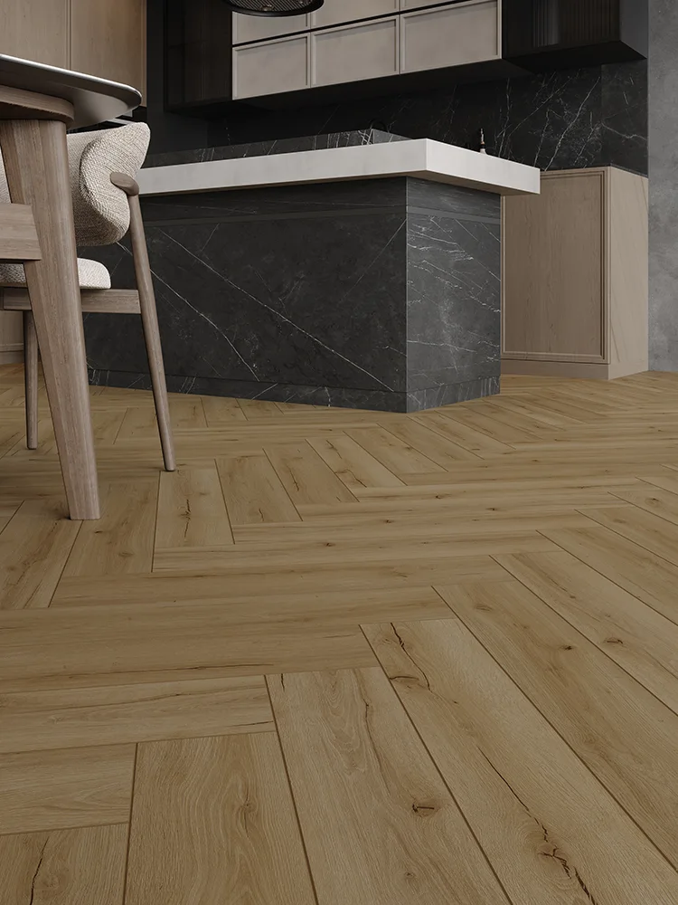 Кварцвиниловый SPC ламинат Cronafloor Herringbone 2.0 Дуб Кан H011 венгерская елка 640×128×4,5