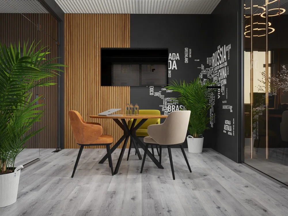 Кварцвиниловая плитка Cronafloor клеевая Wood Дуб Серый W LVT 010 1200×180×2,5