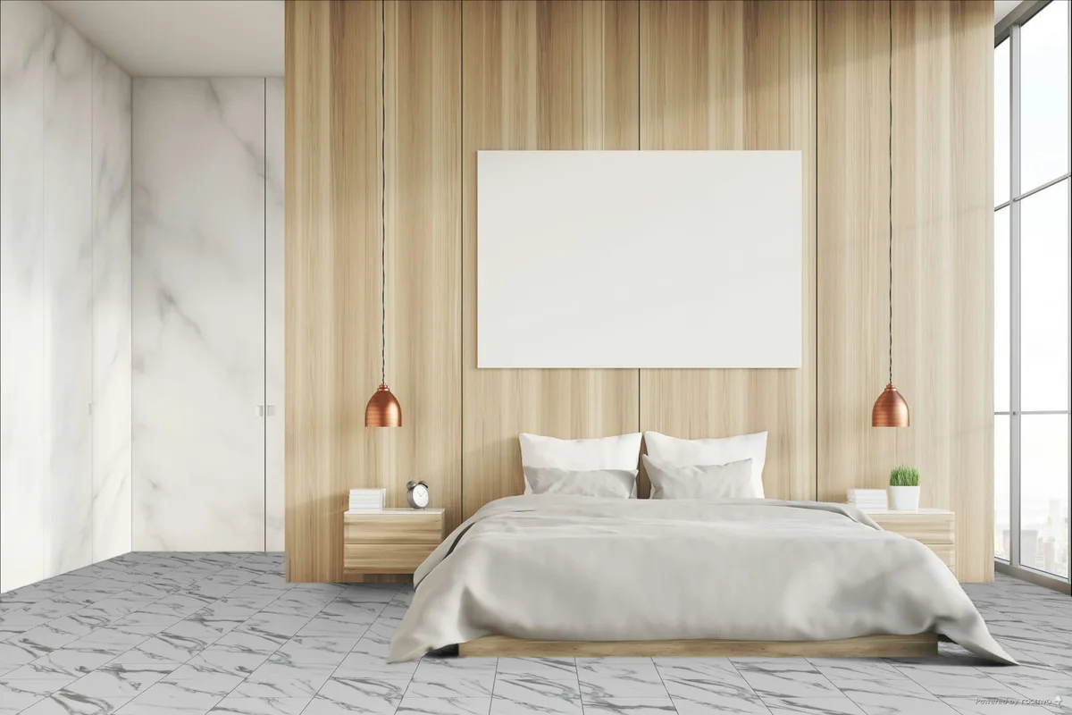 Кварцвиниловая плитка Fargo клеевая Stone LVT Мрамор Калакатта 48105-02 606×303×2,5