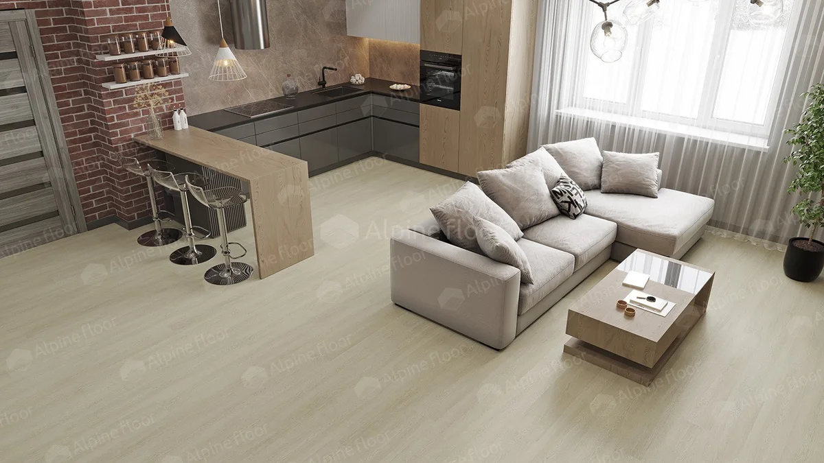 Кварцвиниловый SPC ламинат Alpine Floor Solo Plus Ленто ECO 14-501 1220×183×4