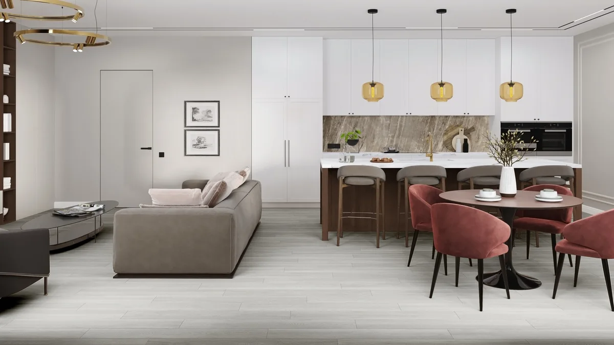 Кварцвиниловая плитка Damy Floor клеевая Family LVT Дуб Зимний TCM304-3-LVT 1227×187×2,5