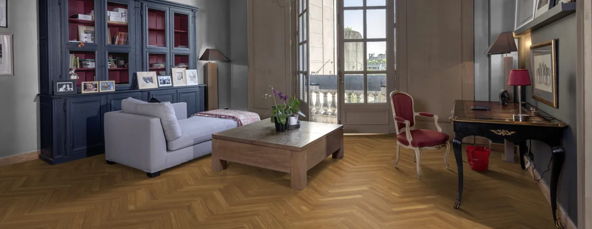 Инженерная доска Kahrs Дуб AB Natural 111PABEKF0KE600 Calm венгерская елка 600×120×11