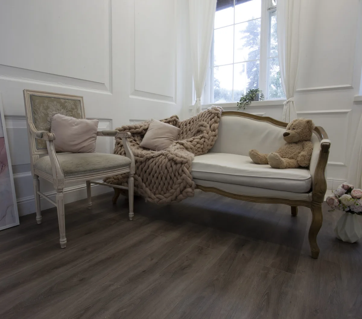 Кварцвиниловая плитка Damy Floor клеевая Family LVT Дуб Кантри TCM359-25-LVT 1227×187×2,5
