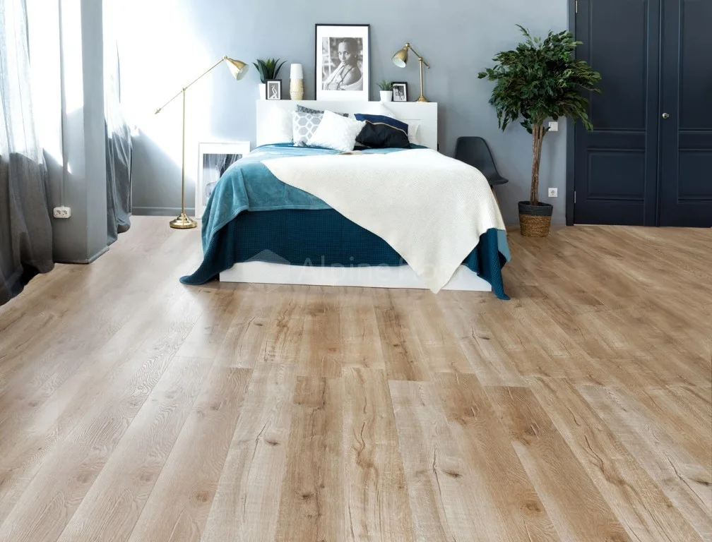 Кварцвиниловый SPC ламинат Alpine Floor Real Wood Дуб Натуральный ECO 2-5 1220×183×6