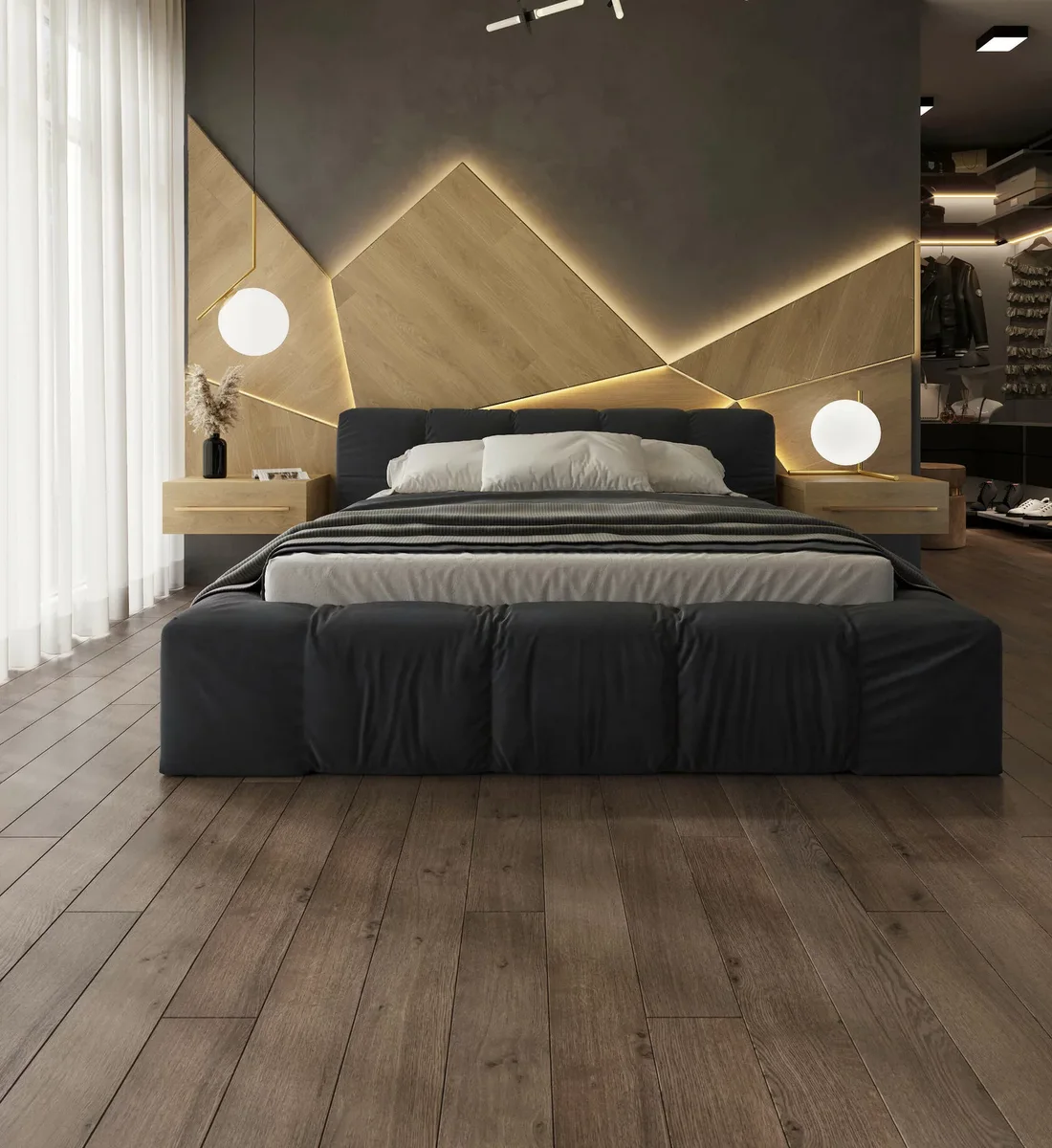 Ламинат AlixFloor Natural Line Дуб Кантри темный ALX827 1261×133×12