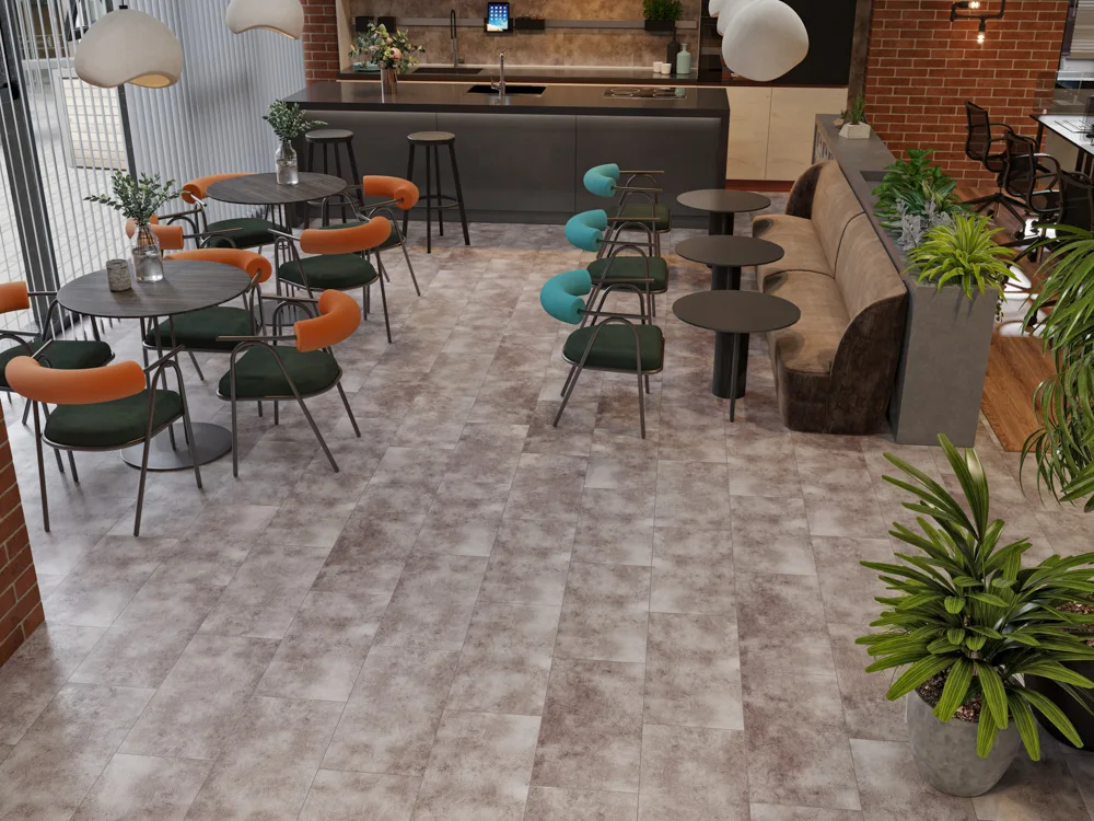 Кварцвиниловый SPC ламинат Cronafloor Stone Торнадо Дымчатый BD-1790-10 600×300×4
