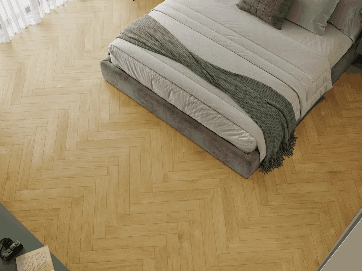 Ламинат Norland Herringbone Elegant 10 Дуб Мальта LF306-12 венгерская елка 600×100×10