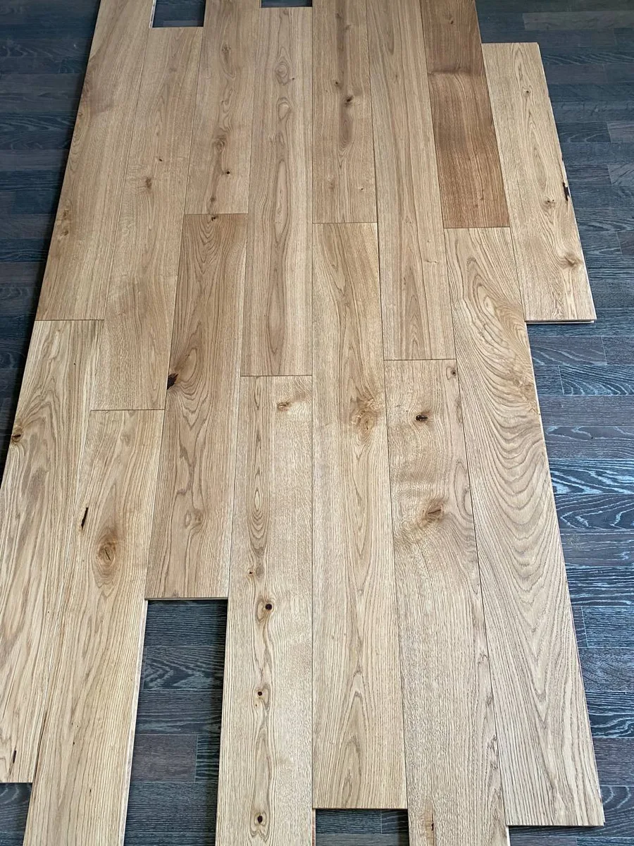 Инженерная доска Епаркет Дуб Медовый рустик лак венгерская елка 600×120×15