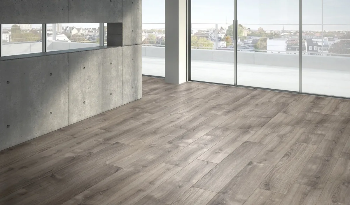 Ламинат Parador Basic 600XS Дуб Валери тёмный выбеленный 1744354 1285×243×8