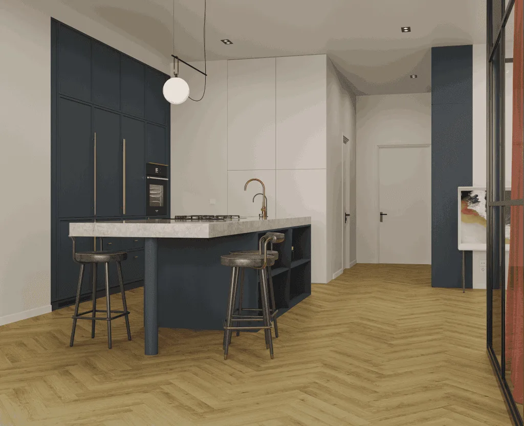 Ламинат Norland Herringbone Elegant 10 Дуб Фанэн LF306-17 венгерская елка 600×100×10